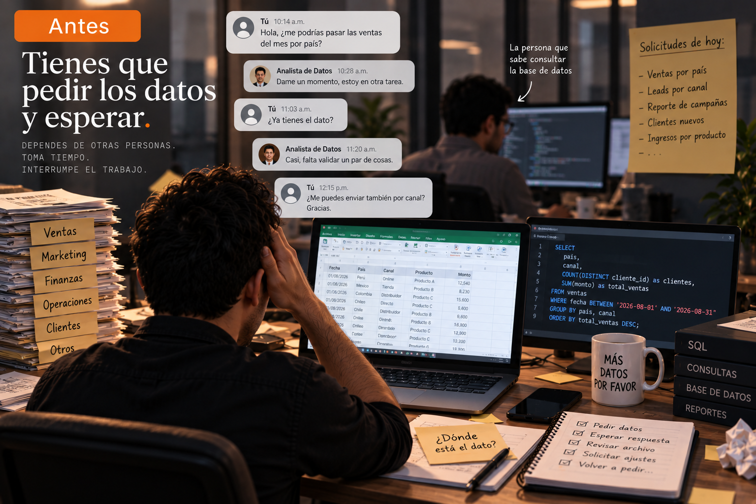 Antes y después: sql